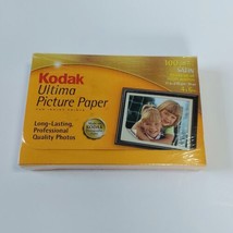 New Kodak Ultima SATIN Photo Picture Paper (100) 4x6 Sheets SEALED - $14.84