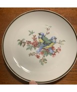 Antique JKW WESTRN GERMANY PORCELAIN BIRD PLATE GOLD TRIM #9050 7.5” - $14.00