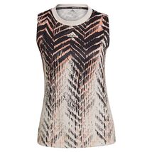adidas Women Tennis Match Tank Primeblue H31123 Wonder White Size X-Large - $19.80