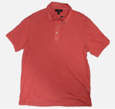 Club Room Men&#39;s Polo Shirt 100% Linen Size Large Color Antique Coral NWT... - $36.58