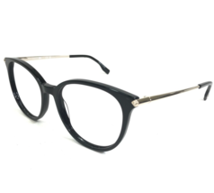 Lacoste Eyeglasses Frames L2878 001 Black Gold Cat Eye Round Full Rim 55-18-140 - $65.23