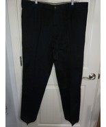 Dockers Classic Fit Hidden Comfort Black Khaki Pleated Pants 42x34      ... - €19,38 EUR