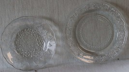 2 vintage cut glass plates - £11.93 GBP