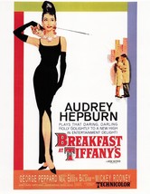 Breakfast At Tiffany&#39;s Audrey Hepburn Classic Poster Print 8 x 10 15/16 inches - £11.86 GBP