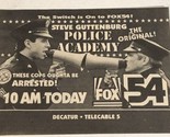 Police Academy Print Ad Steve Gutenberg GW Bailey TPA18 - $5.93
