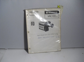 Sanyo VCR100    basic   manual - $2.96