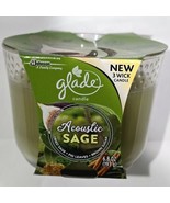 Glade Limited Edition 3 Wick Candle Acoustic Sage Fig Brown Sugar 6.8oz. - $34.28 CAD