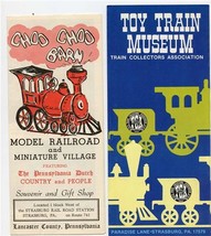 Toy Train Museum &amp; Choo Choo Barn Brochures Strasburg Pennsylvania  - $23.76