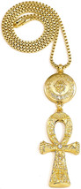 Ankh Collana Con Egiziano Ciondolo E 76.2cm Lungo Scatola Collegamento Catena - £22.38 GBP