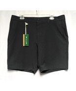 Travis Mathew Mens 8&quot; Bermuda Golf Shorts Size 42 Black Eco Collection P... - $63.11 CAD