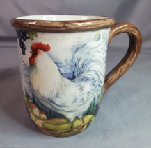 Certified International Susan Winget White Rooster Mug 15 oz Ceramic Cup... - £9.92 GBP