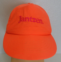 Rare 80&#39;s Vintage Nylon Jantzen Beach Surf Snapback Hat Cap Neon Orange - $19.79