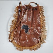 Vintage Hippy Leather Fringe Bucket Tie Purse Handcrafted - $3,660.12 MXN Vintage Hippy Leather Fringe Bucket Tie Purse Handcrafted - $3,660.12 MXN