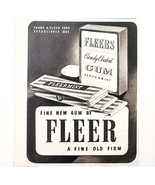 1943 Fleer Candy Coated Peppermint Chewing Gum Advertisement Fleermint D... - $368.38 MXN