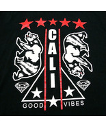 Cali Good Vibes Mens 5XL Black T-Shirt Shirt Bears Diamonds Streetwear - $13.00