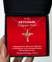 Necklace Birthday Present For Keychain Collector Mom - Jewelry Cross Pen... - £39.19 GBP