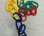 Discovery Toys 20 Boomerings Links linking rings for hanging toys - $9.89