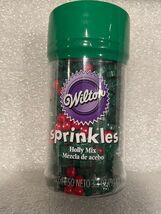 Wilton 3.3 oz Christmas Sprinkles Holly Mix *NEW/Unused* DMA - $10.99