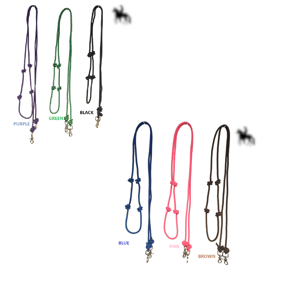 Horse Reins, Knotted Rope Barrel Reins #horsetack -FAR037- - $19.00