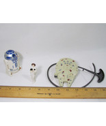 Vintage 1996 Applause Star Wars R2D2 and Princess Leia Figures Taco Bell... - $32.44 CAD