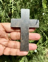 1 Pc Wood CROSS Pendant, Jesus Christ Wooden Locket Handmade 8 cm handca... - £11.64 GBP