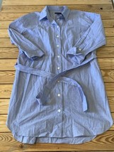 Banana Republic Women’s Button front shirt dress size XL Tall blue AD - £24.66 GBP
