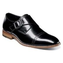 Mens Shoes Stacy Adams Desmond Monk Strap Black Leather 25162-001 image 3