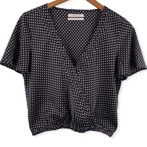 Urban Outfitters Surplice Neckline Polka Dot Blouse Small - £14.30 GBP