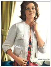 1960s Short Jacket Sweater at Waistline - Knit pattern (PDF 7507) - £2.98 GBP