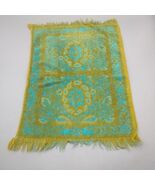 Vintage Sears Hand Towel Teal And Green 60s-70s Groovy Retro - €8,49 EUR