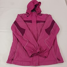 Columbia Interchange SL7642 Women’s Pink Hoodie Waterproof Jacket Size Medium image 12