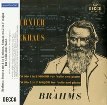 Pierre Fournier &amp; Wilhelm Backhaus Brahms Sonata No. 1 In E Minor &amp; Sonata No. 2 - £67.55 GBP