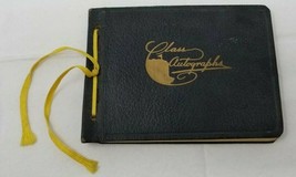 1930s Class Autographs Yearbook with Tassels Black and Gold 6&quot;x4.5&quot; Hardcover - £14.16 GBP