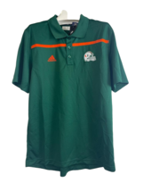 Adidas Herren Miami Hurricanes Coaches Polo - Grün - £27.96 GBP