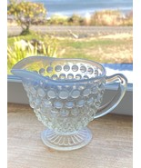 Fenton Moonstone Opalescent Creamer Mini Pitcher Hobnail Glass Vintage - $490.94 MXN