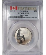 2015 Canada Silver 1/4oz $20 Superman PCGS SP69 First Strike AM352 - £45.93 GBP