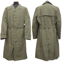 1980s East German olive army raincoat military coat trenchcoat NVA DDR GDR - £27.97 GBP