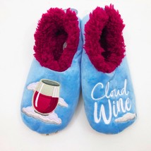 Snoozies Women&#39;s Slippers Cloud Wine Light Blue Small 5/6 - $238.43 MXN