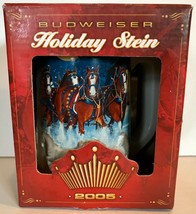 Budweiser 2005 Holiday Collection Ceramic Stein CS628  Original Packaging W/ COA - £9.68 GBP