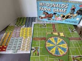 VTG 1948 MacDonald&#39;s Farm Game Selchow &amp; Righter Farm Animals 99.99% Com... - $46.74