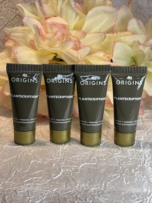 Lot of 4 Origins Plantscription Lifting + Firming Cream Mini .17ea = .68... - $17.77