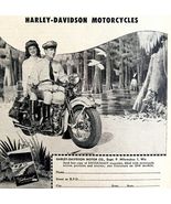Harley Davidson Advertisement 1948 Everglades Swamp Scene Motorcycle LGB... - $56.04 CAD