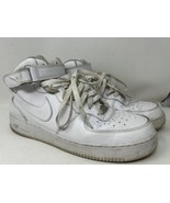 NIKE AIR FORCE 1 Mid &#39;07 Mens 13 Triple White Sneakers Shoes 315123-111 - $46.44 CAD