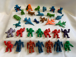 Mixed 80's Vtg Mini Toys Lot Weird Ball Wrestlers Diener Matchbox Rubber Plastic - $49.95