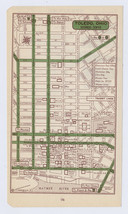 1951 Original Vintage Map Of Toledo Ohio Downtown Business Center - £17.18 GBP