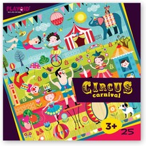 Jumbo Toddler Circus Jigsaw Puzzle for Kids Circus Carnival 25 Jumbo Piece Floor - $35.09