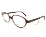 Escada Eyeglasses Frames E0124 E941 Burgundy Red Brown Clear Oval 51-15-140 - $55.91