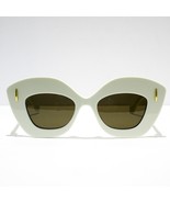 Loewe LW40127I 25E Sunglasses Women's Oversized Square Plastic White/Gold + Case - $341.55
