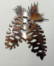 Pine Cone Pair - Metal Wall Art - Copper and Bronzed Plated 7&quot; x 5&quot; - £13.65 GBP
