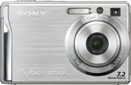 Sony Cybershot Dscw80 7-Megapixel Digital Camera With 3X Optical Zoom, Silver. - £293.06 GBP